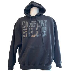 The Drive Clothing Mens Large Black Hoodie Sweatshirt Comfort Kills Fleece
